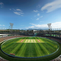 Fototapeta premium beautiful view of cricket stadium