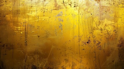Bright Yellow Metal Surface
