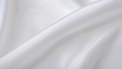 Close up folded white fabric texture background for poster design