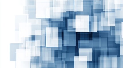 A blue and white abstract background with squares in it, AI