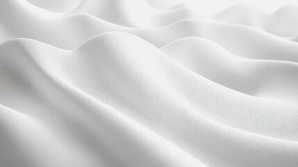 Obraz premium A white fabric with a wave pattern. The wave pattern is made up of small dots