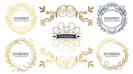 Elegant Advanced Vector Line Design Elements for Stunning Border Decorations and Creative Layouts