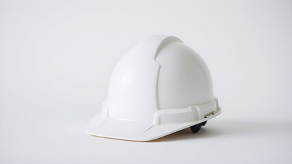 Fototapeta premium white helmet isolated on white