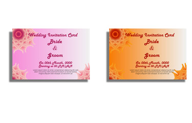 Creative Invitation card design tamplate