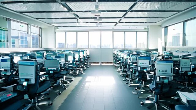 High-Tech Test Center with Isolated Cubicles
