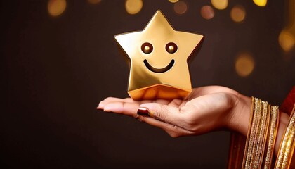 Smiling Emoji customer opinion Smiley, Vector Design emoji satisfaction. Star rating love sybol festivity. Happy feedback ball symbolic illustration happy smile. emoji art crm client service