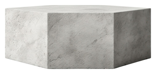 PNG Hexagon furniture concrete white background.
