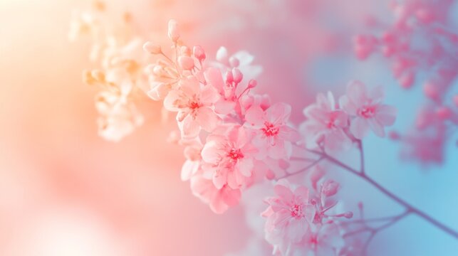 Dreamy pastel hues in a soft gradient, creating a calming and whimsical atmosphere with subtle blends and gentle color transitions