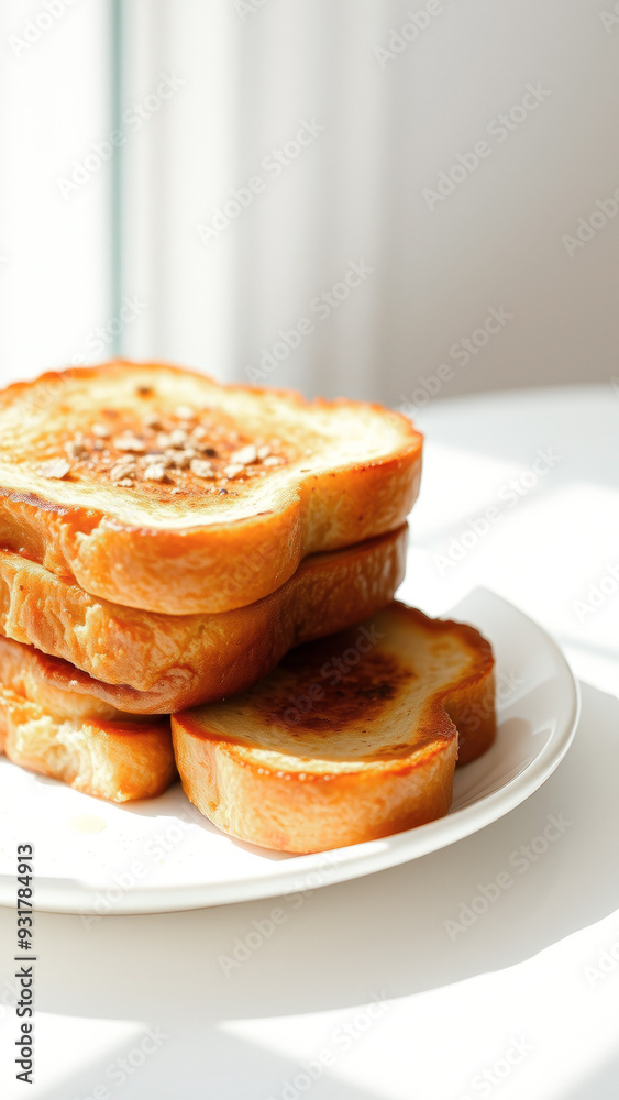 Canvas Prints Stack of Crispy Golden French Toast