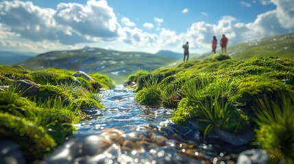 Outdoor green space nature shooting scene