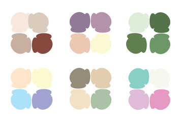 Abstract color palette Color swatches