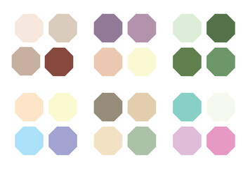 Abstract color palette Color swatches