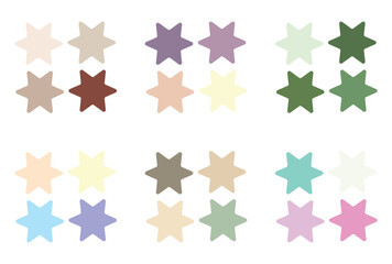 Abstract color palette Color swatches