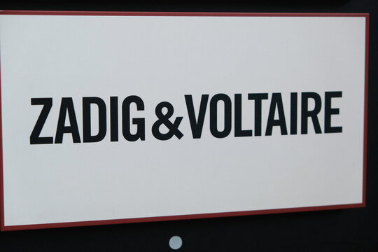 Shanghai,China-Sep.30th 2023:Zadig & Voltaire brand logo