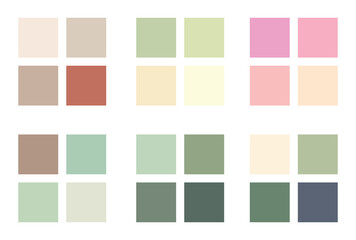 Abstract color palette. Color swatches.