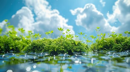 Outdoor green space nature shooting scene