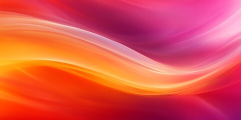 Obraz premium Orange and Magenta gradient wave background.