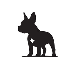 black dog silhouette