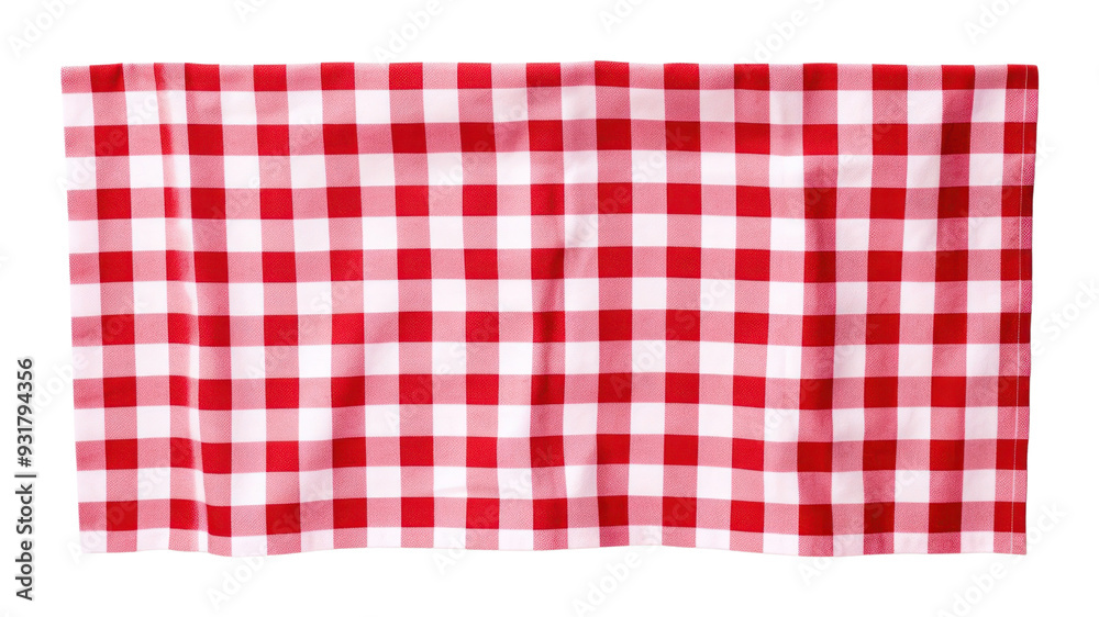 Sticker PNG Tablecloth red white background rectangle.