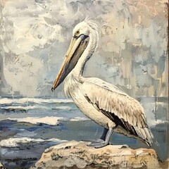A white pelican.