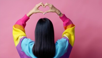 Different ways to make a heart sign.