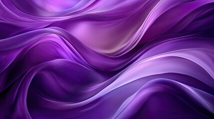 A mesmerizing abstract background featuring flowing purple waves, creating a dynamic sense of motion. The rich colors and smooth curves are ideal for modern, elegant designs.