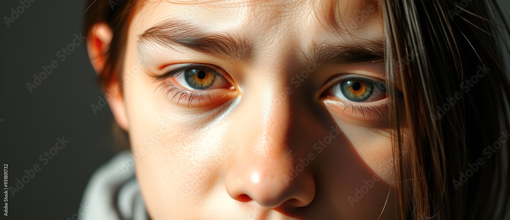 Wall mural Close Up of a Young Girl's Eye