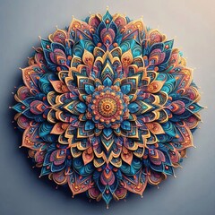 RGB colorful mandala design