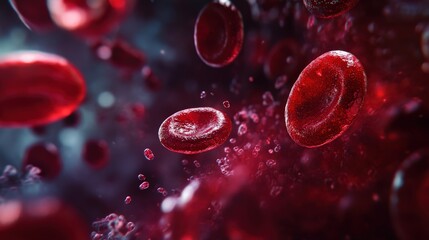 Red blood cells transport oxygen to various tissues, supporting vital functions in the human body