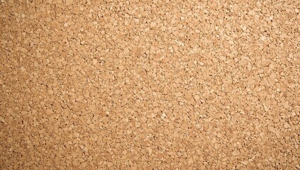 close view of brown cork board displaying natural texture and soft surface