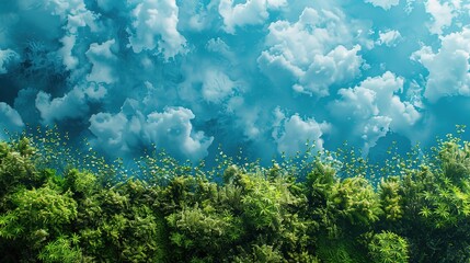 Outdoor green space nature shooting scene