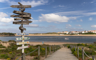 Wegweiser auf der Rota Vicentina