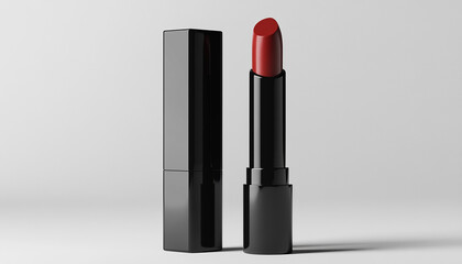 Obraz premium colorful lipstick set mockup for women cosmetic accessories generated by AI