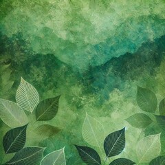 A vibrant green background with textured leaves, perfect for nature themes or eco-friendly designs.