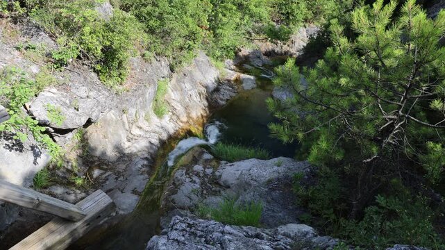 Tourism in Agia Kori area of ​​Mount Olympus, Greece.