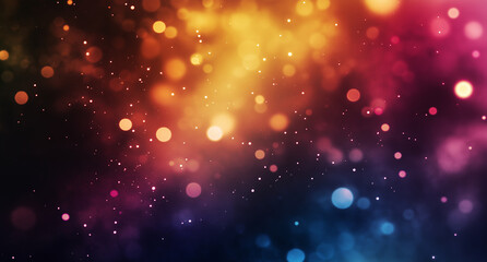 A vibrant and colorful abstract image featuring a bokeh effect