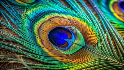 
background with close up of peacock feather