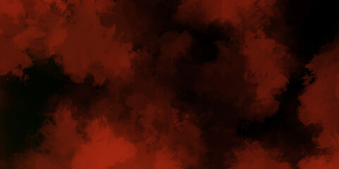 Beautiful dark red Grunge watercolor spot hand painted background. Tangerine Fog orange smoke color isolated background. red and beautiful hues of yellow. powder explosion of the moon.