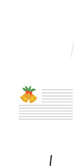 Christmas bell on book page colorful design vector