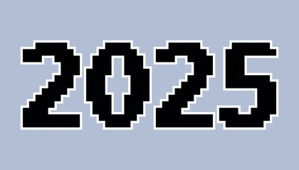 Obraz premium new year's eve. holiday. 2025. the coming year. The year of the snake. snake. black lines. The color of the room is black. Year 2025. year. a big celebration. pattern. title. doodle. a template