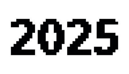 Obraz premium new year's eve. holiday. 2025. the coming year. The year of the snake. snake. black lines. The color of the room is black. Year 2025. year. a big celebration. pattern. title. doodle. a template