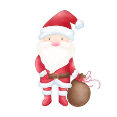 Christmas Santa Claus isolated on white background