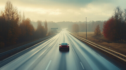 Driving on the highway