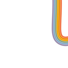 Retro Stripes Rainbow Pattern