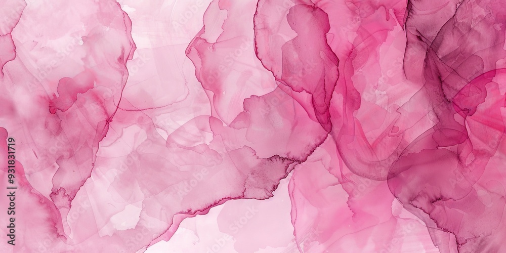 Sticker pink watercolor background vector