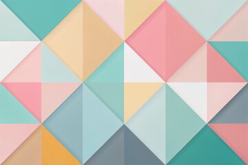 Geometric Delight: Sharp, minimalist, geometric, abstract, pastel, with clean lines and contrasting colors.