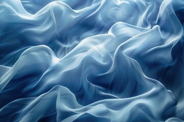 Obraz premium Abstract blue silk fabric background.