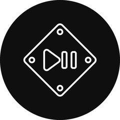 Play Pause Vector Icon Design