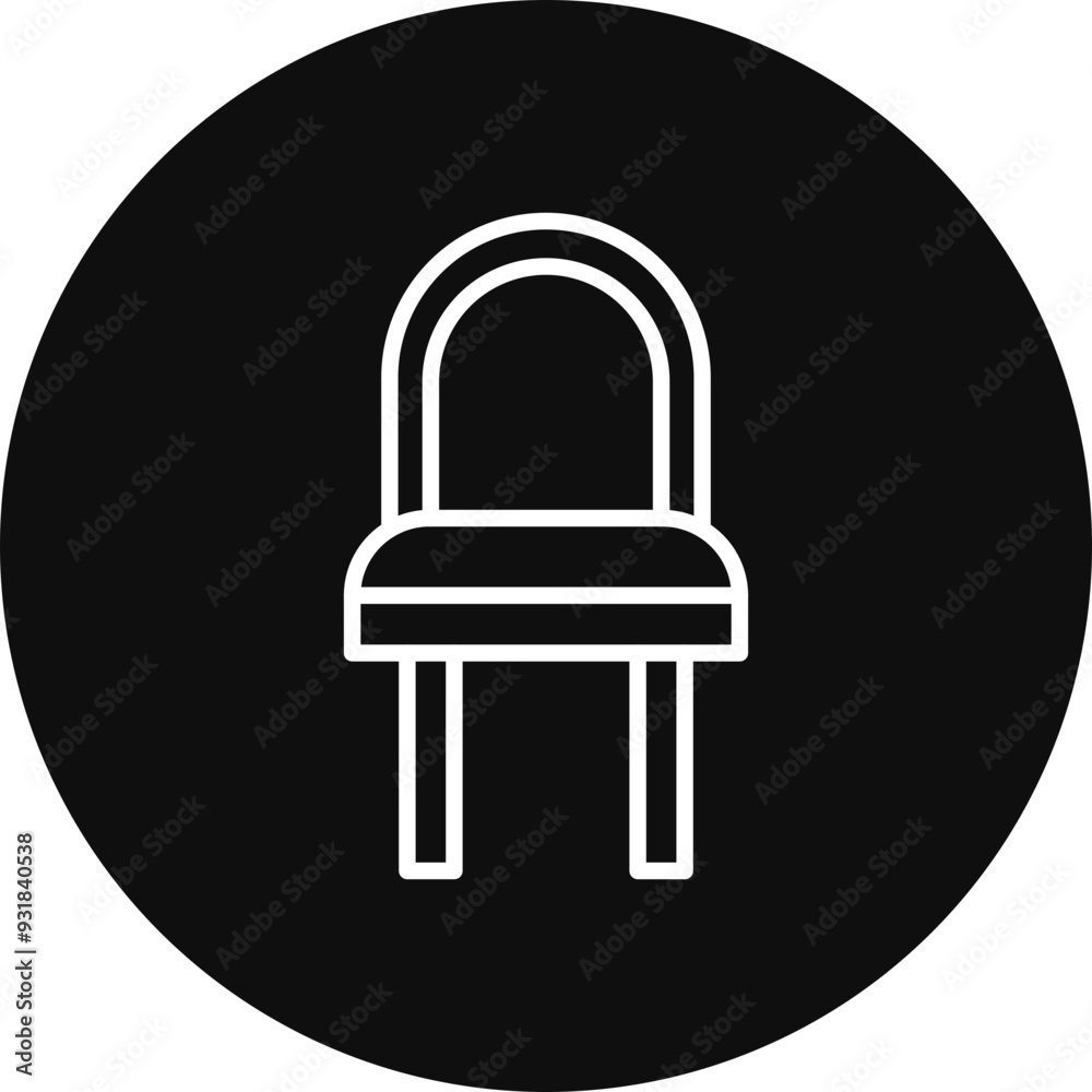 Poster chair vector icon design