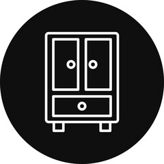 Cupboard Vector Icon Design